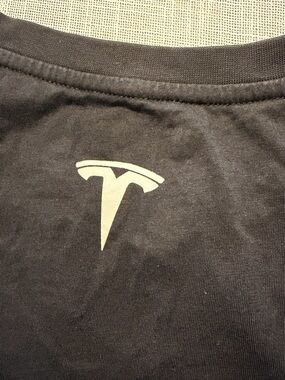 Tesla T Shirt Womens 3XL Black Logo Graphic Crew Neck Short Sleeve Tee